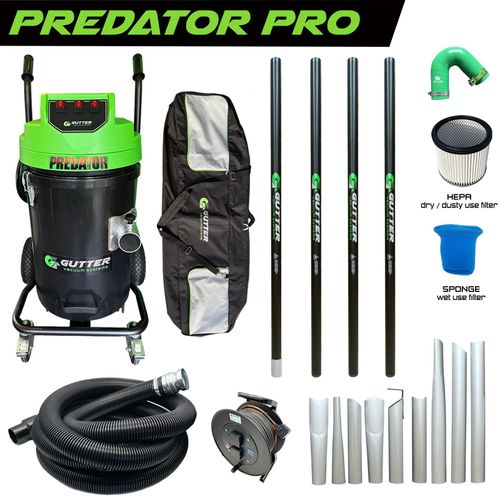 Polypropylene Predator PRO 3600W 10,750LPM Carbon Fibre Gutter Vacuum System