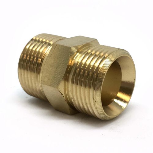 M22 Male x Male Brass Adaptor