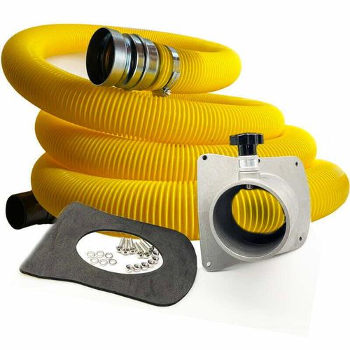 Complete 72mm Cyclonic Upgrade Kit with 51mm Green Wire Reinforced Hose for Large Diameter Drums