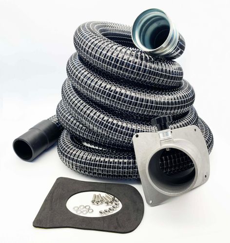Complete 72mm Cyclonic Upgrade Kit with 51mm Wire Reinforced Hose for Large Diameter Drums