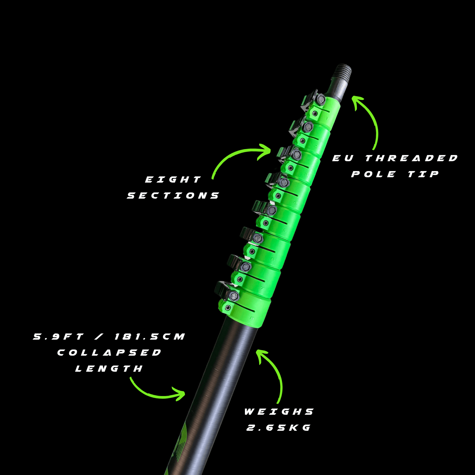 GVS Pro-40 Full Carbon Window Cleaning Pole Package