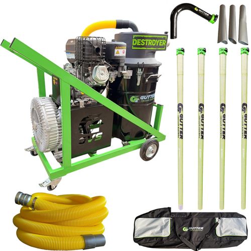 Destroyer – Petrol Gutter Vacuum – Anti Conductive Clamped Carbon Fibre and 51mm Rigid Neck