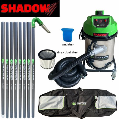 Shadow 3400w Gutter Vacuum - Push Fit 51mm Carbon Fibre