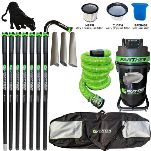 1700w Panther – Carbon Fibre – Clamped Poles - The package