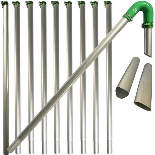 Lightweight Aerospace Aluminium 51mm Gutter Vacuum Pole Kit