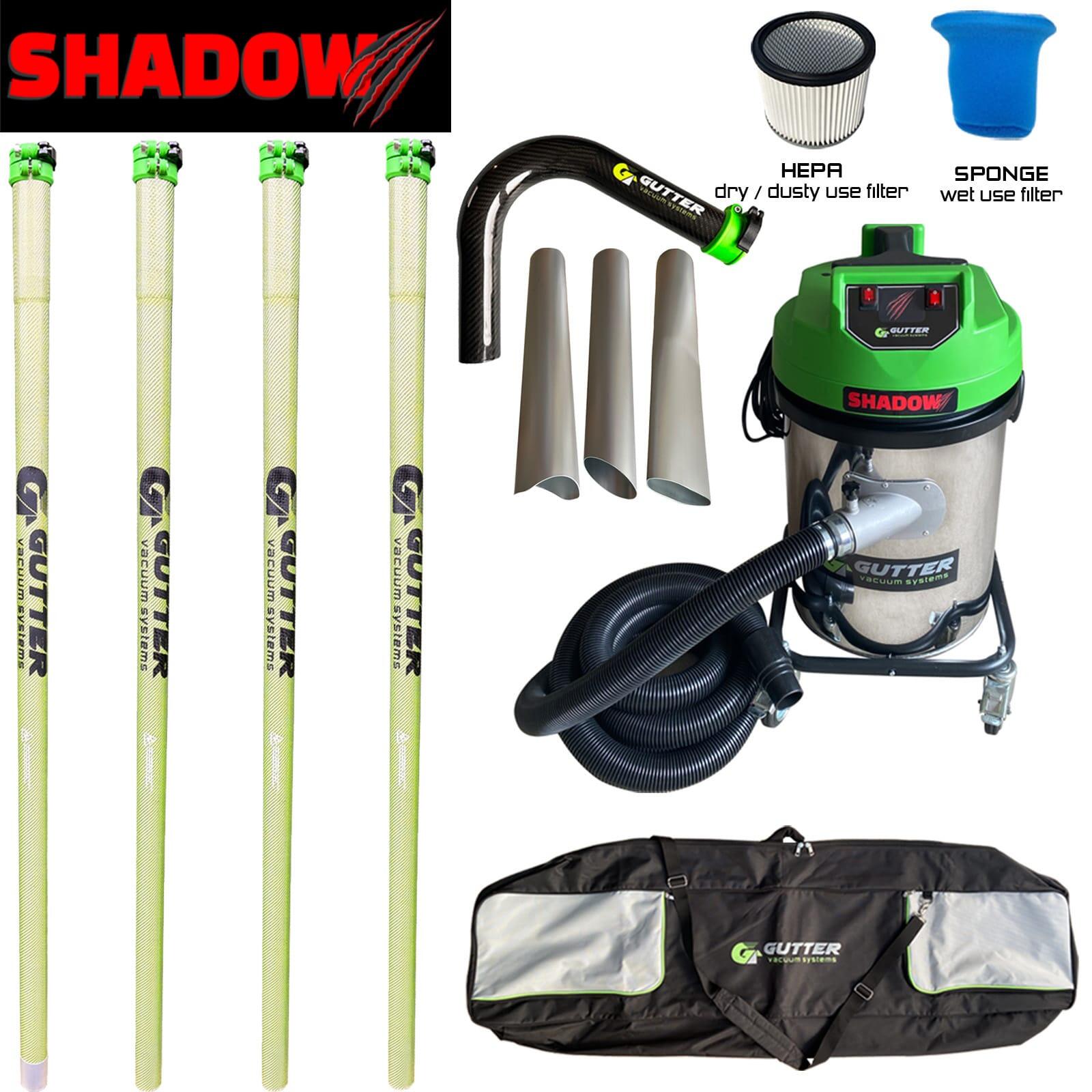 Shadow 3400w Gutter Vacuum – Anti Conductive Clamped Carbon Fibre Rigid Neck (51mm)