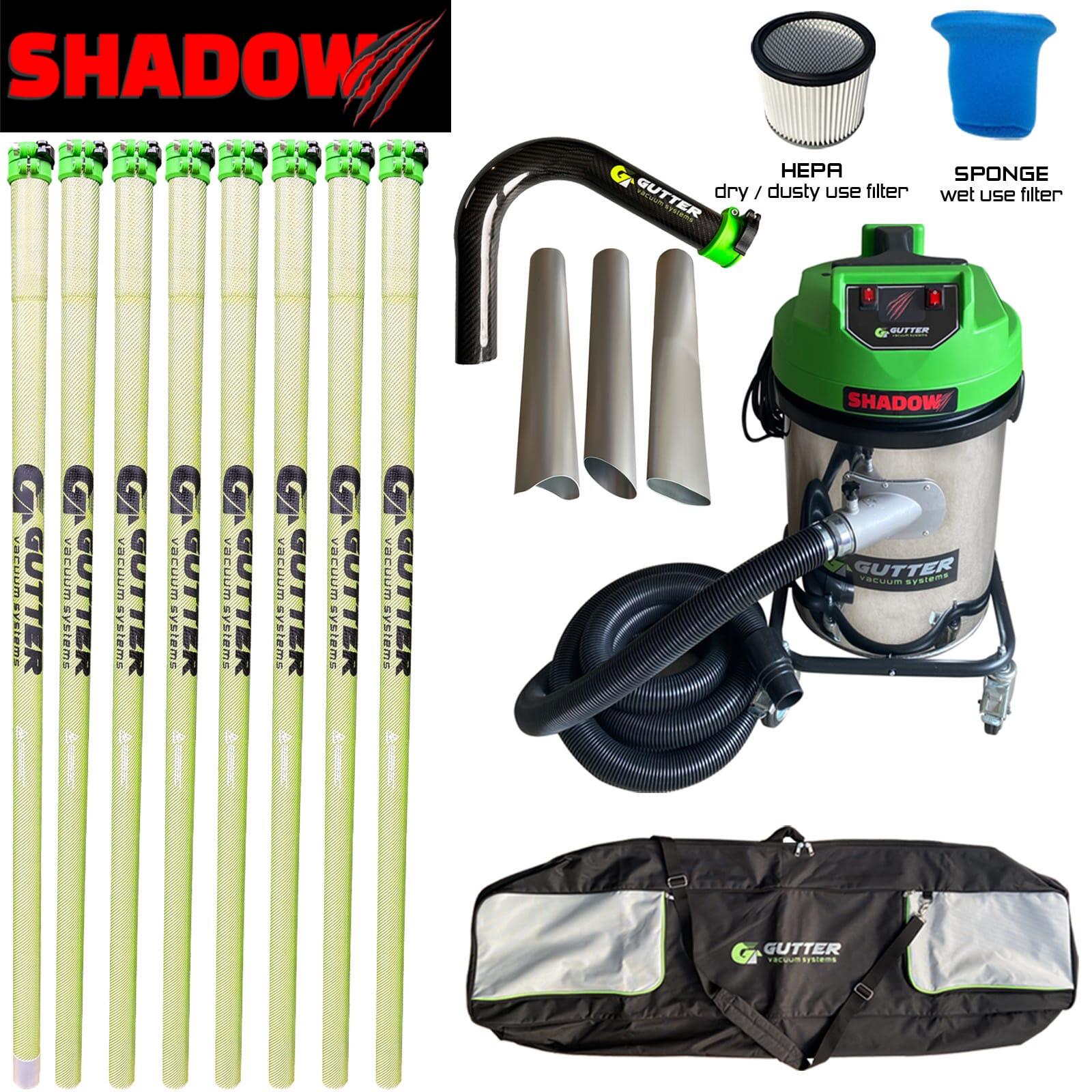 Shadow 3400w Gutter Vacuum – Anti Conductive Clamped Carbon Fibre Rigid Neck (51mm)