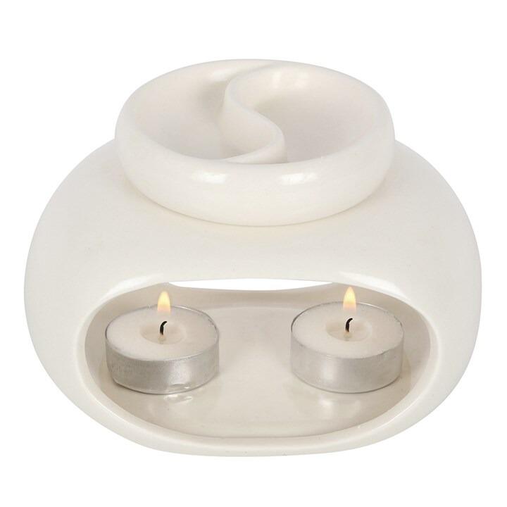 white, double, oil, burner, back