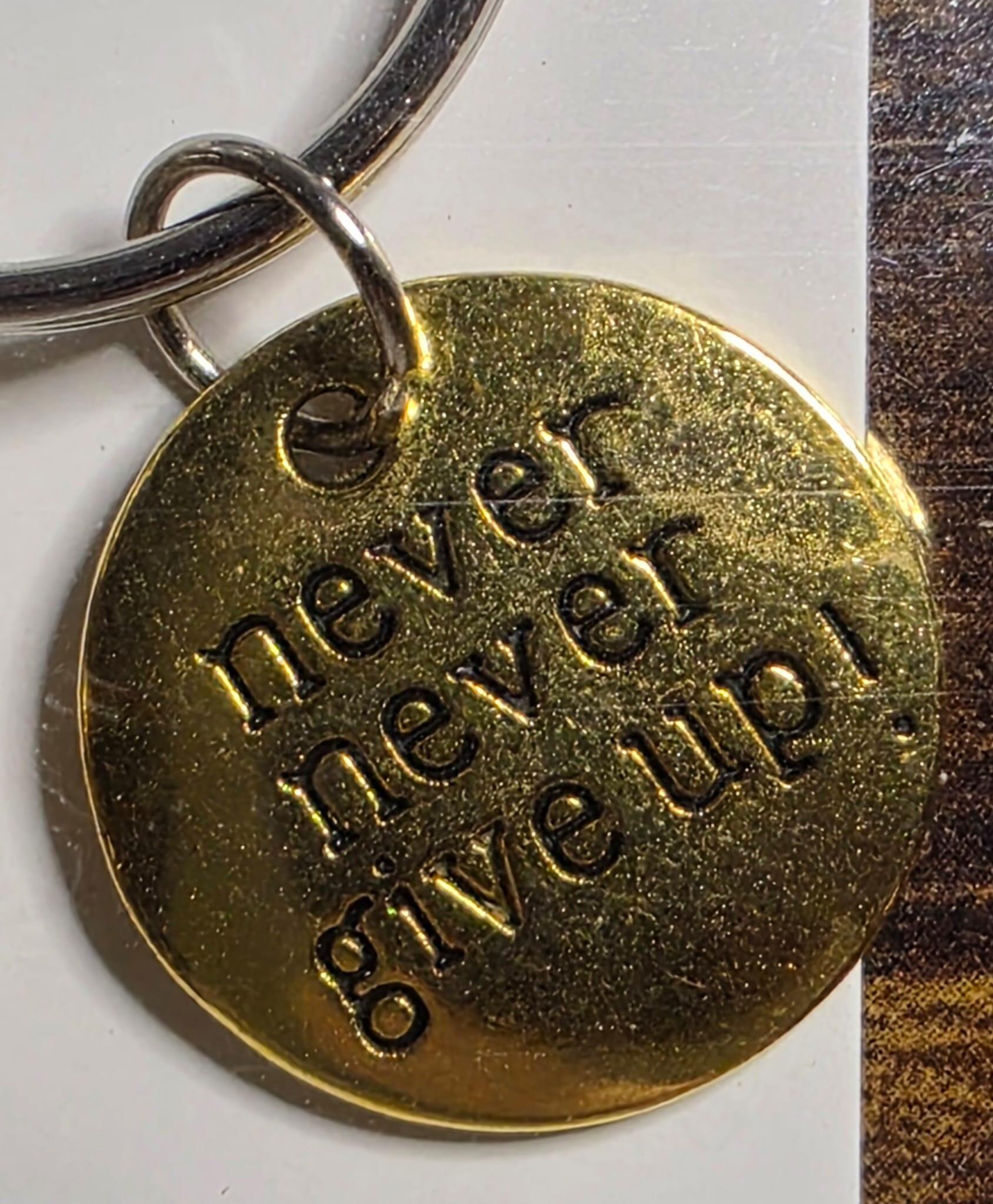 never never give up