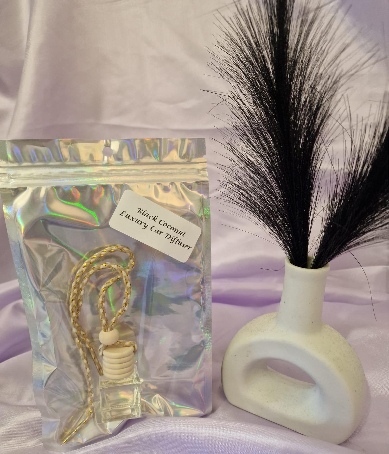 black coconut car diffuser