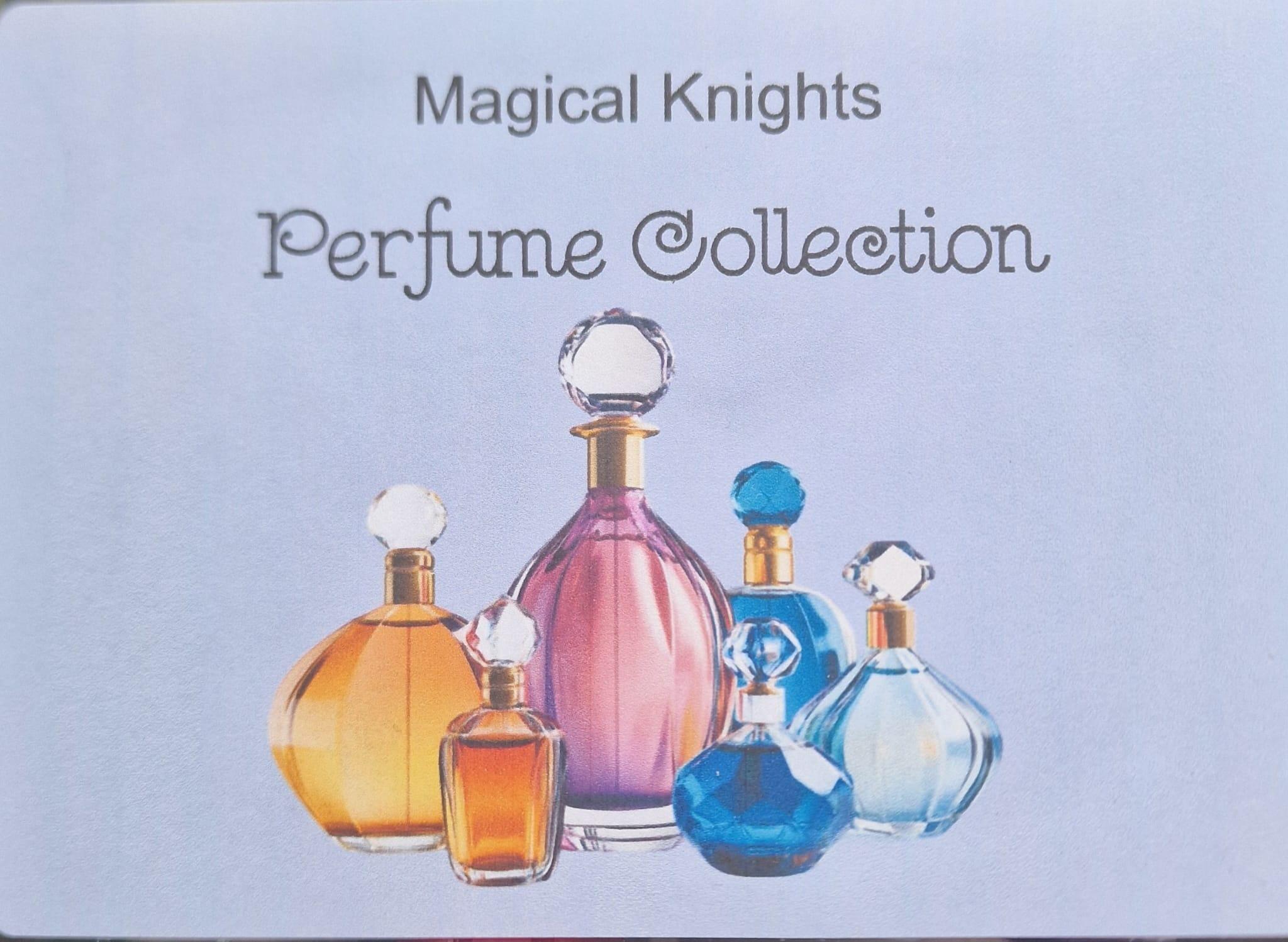 perfume collection front label
