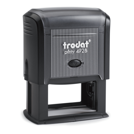 Custom-made Trodat Printy 4928 self-inking rubber stamp