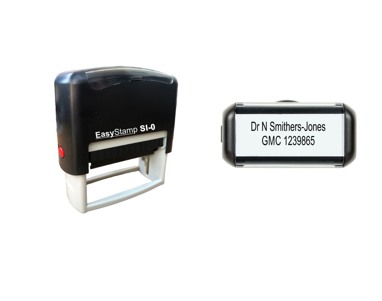 Custom-made NHS Nurse & Doctor EZ-0 23x8mm two to three line self-inking rubber stamp!