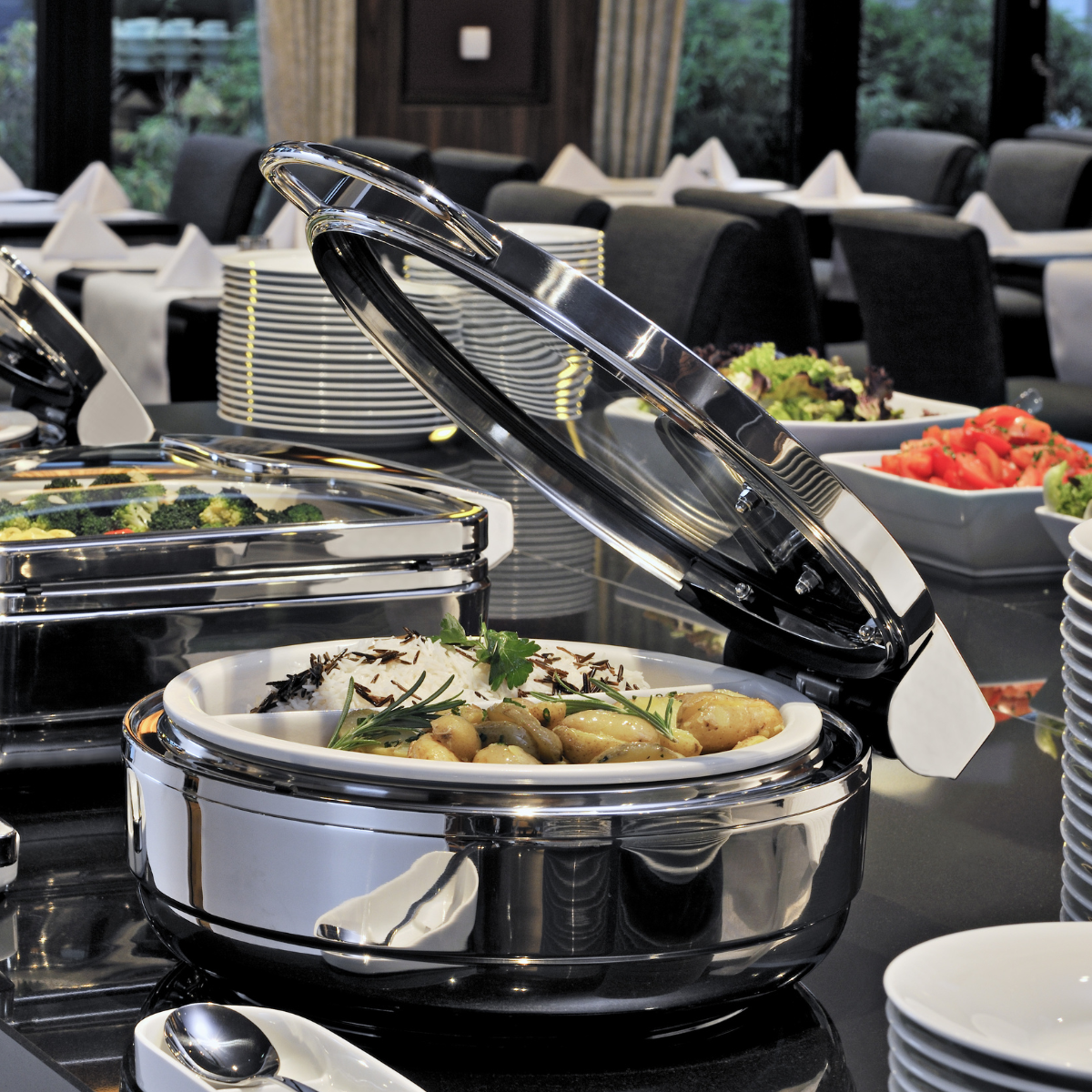 Induction Chafing Dish & Pots for UK Hospitality Buffets