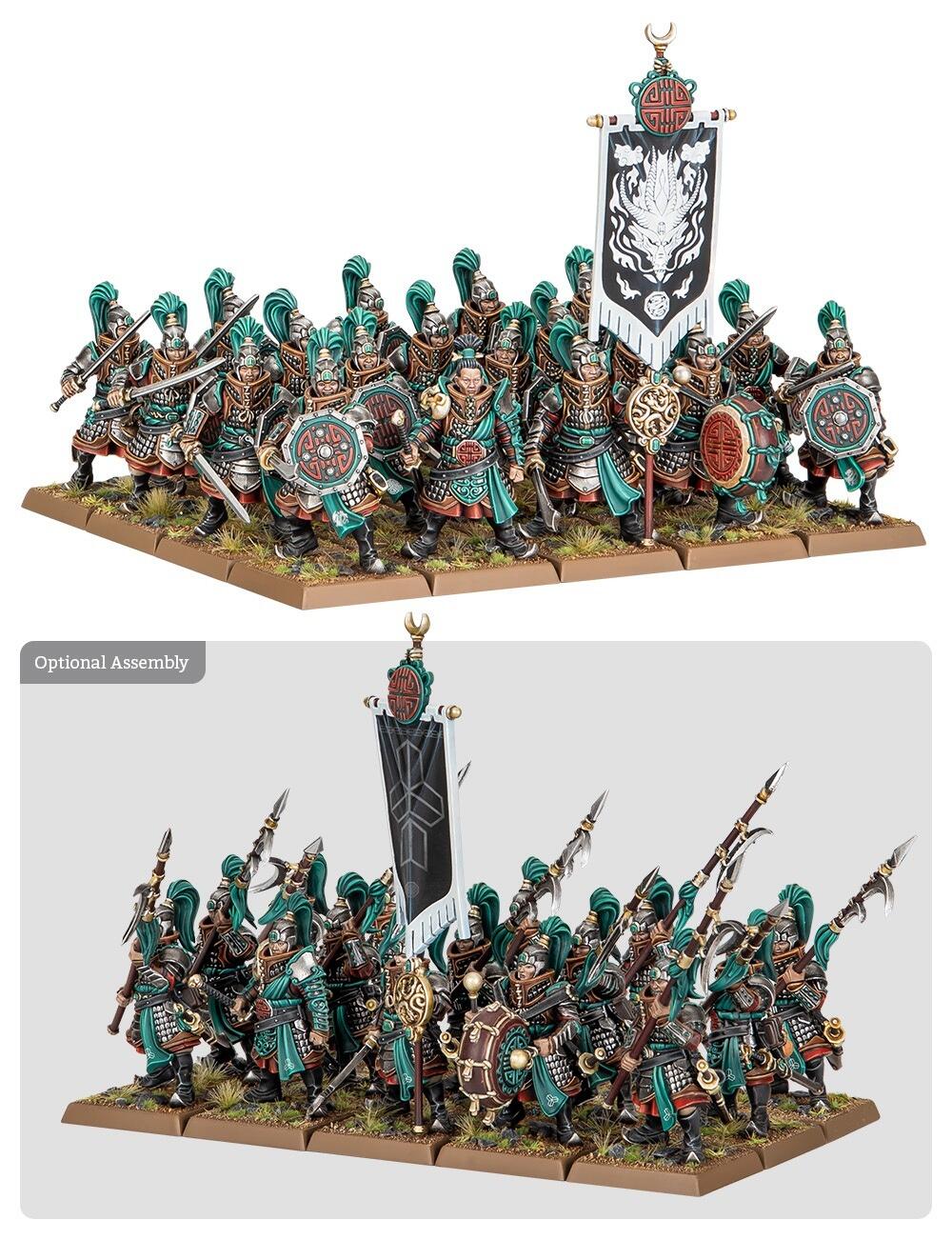 Jade Warriors – Grand Cathay infantry kit – Warhammer The Old World