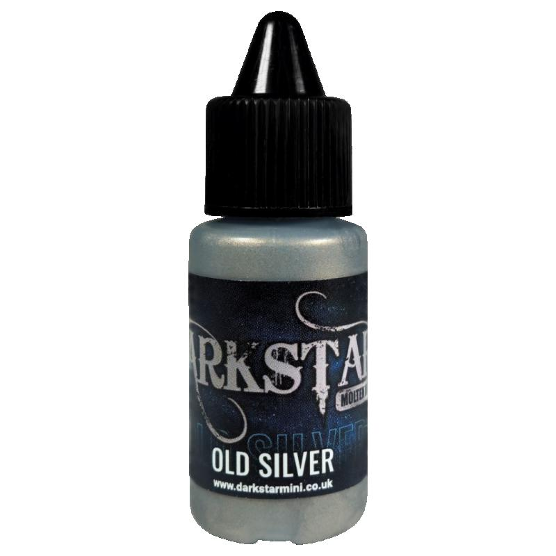 Darkstar Old Silver paint – metallic acrylic 17ml bottle