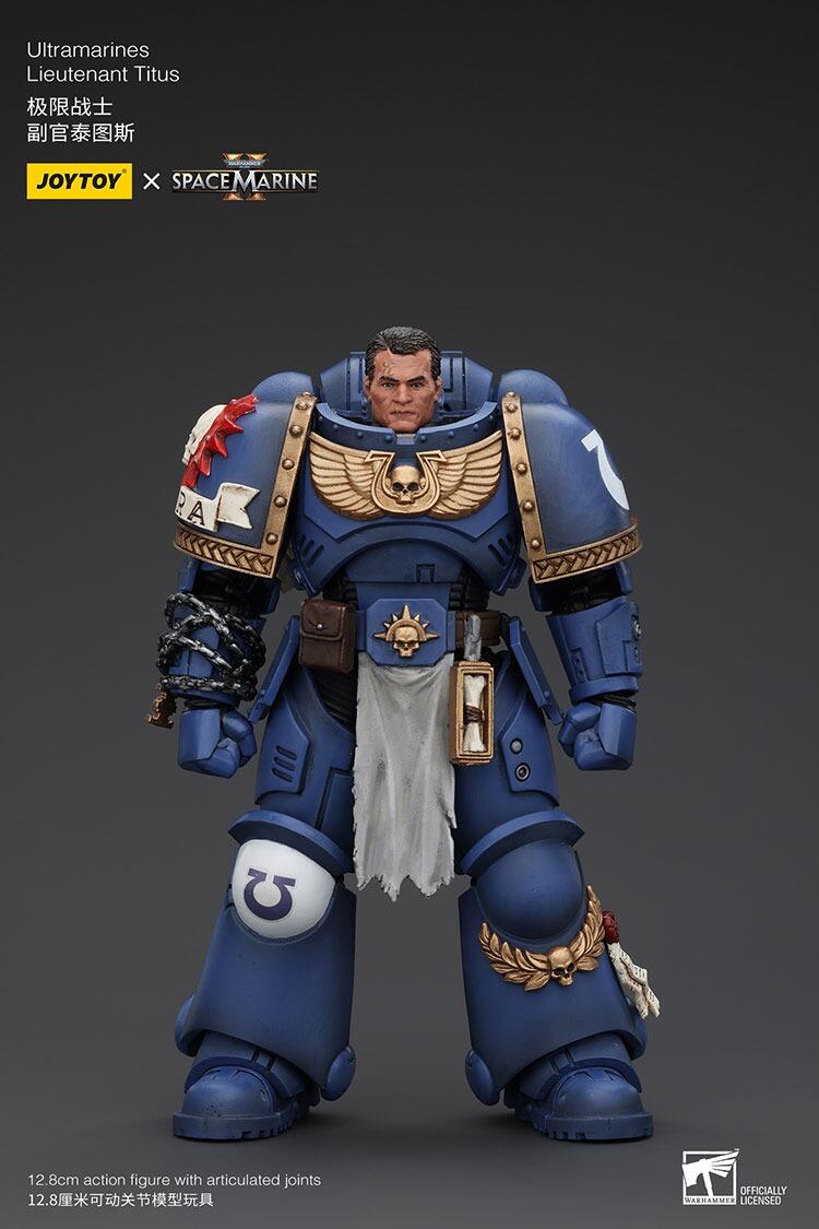 JoyToy Ultramarines Lieutenant Titus front view