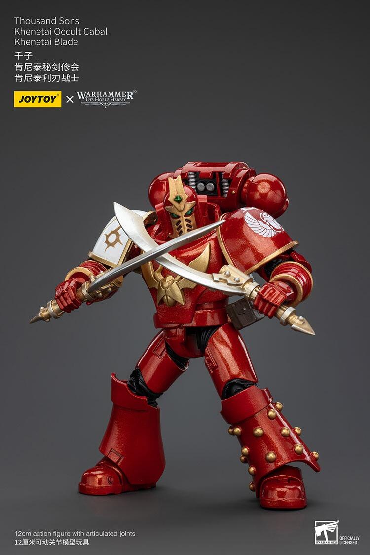 Side profile of psychic swordsmen in ornate armour