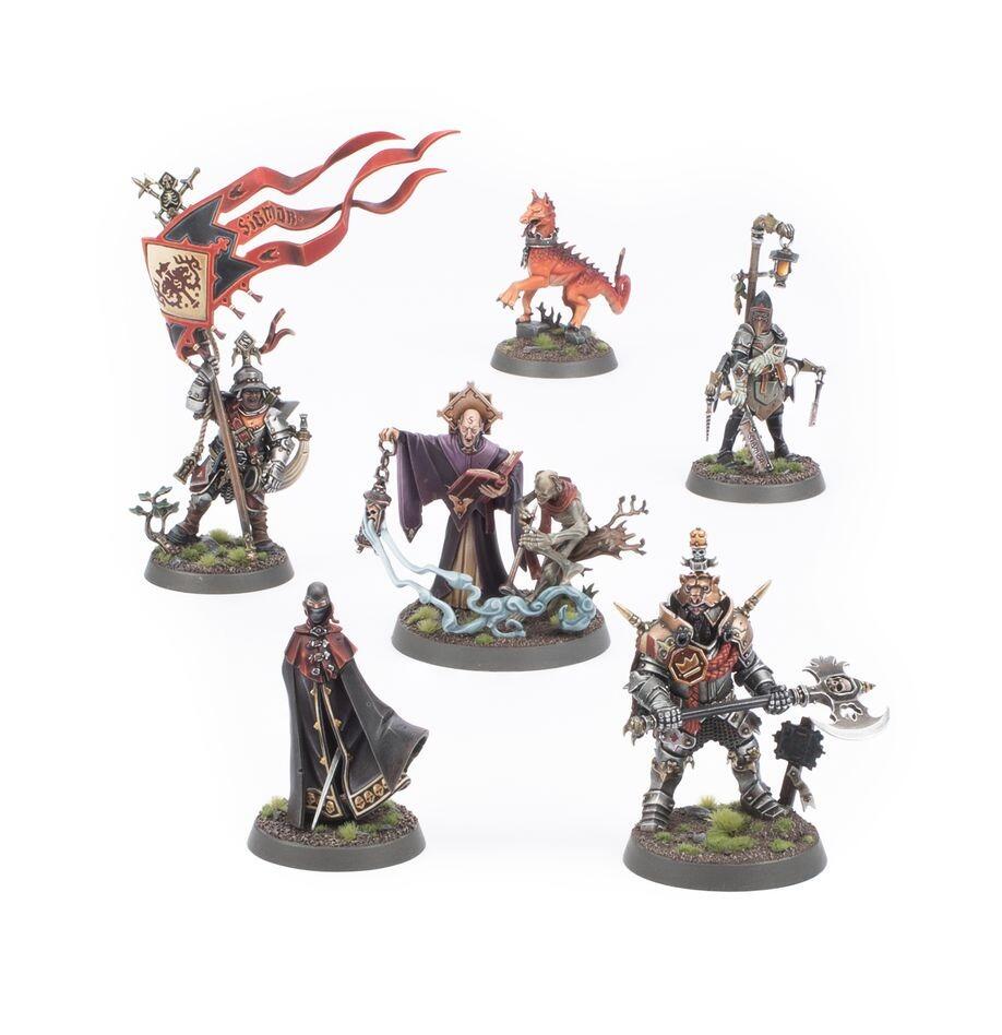 Painted Command Corps models with scenic base detail