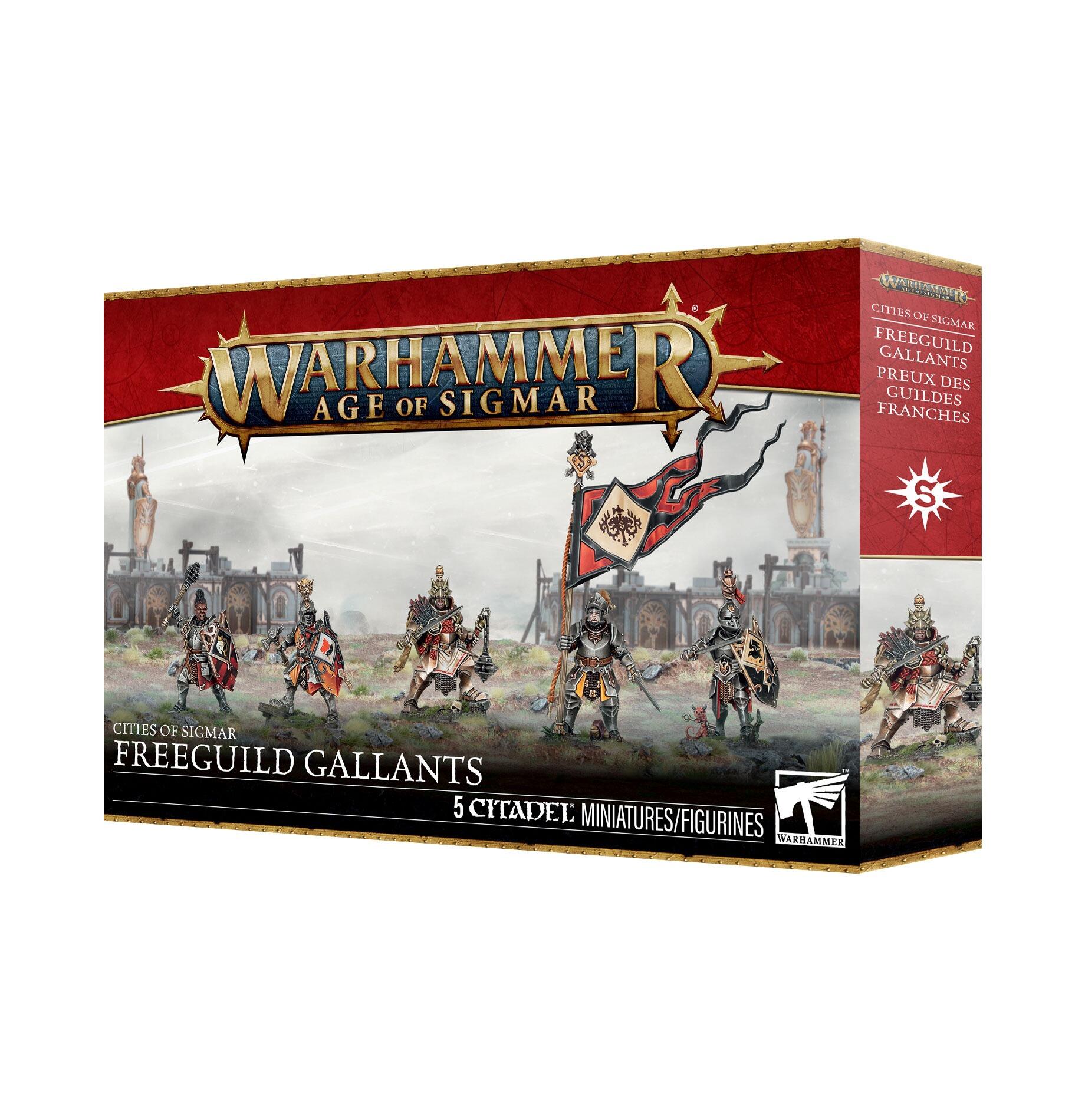 Freeguild Gallants miniatures assembled