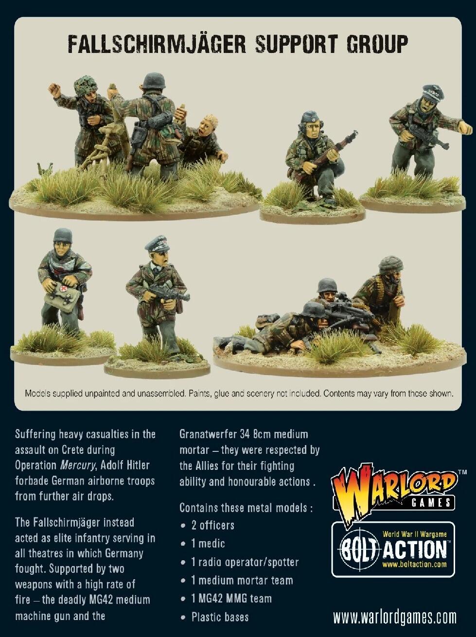 Warlord Games German Fallschirmjager support group 2