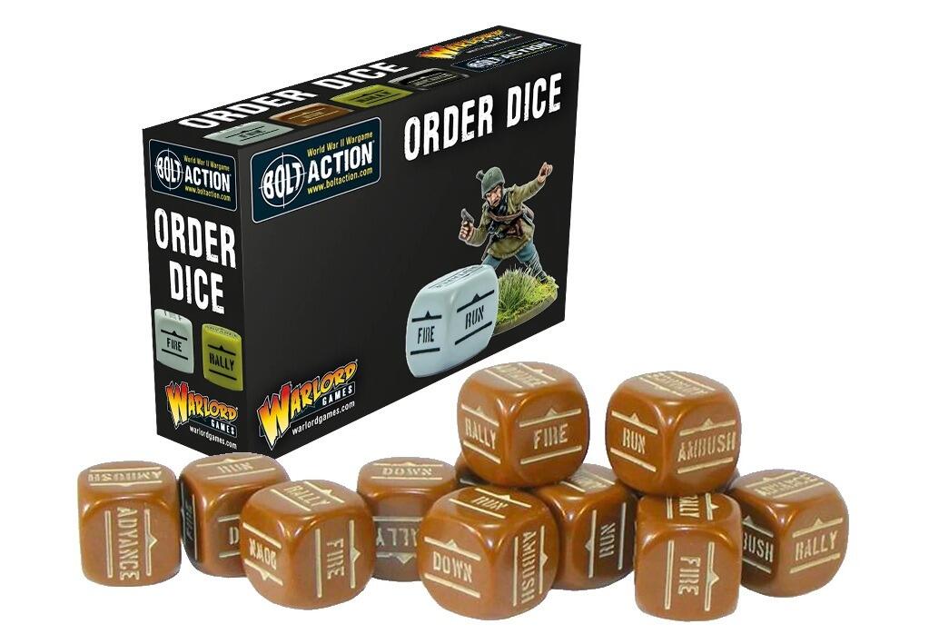 Warlord Games Bolt Action: Orders Dice Pack - Brown 1