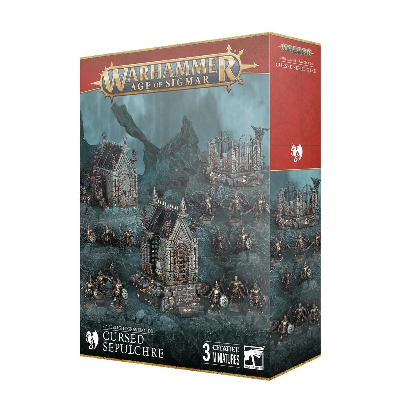 Painted Cursed Sepulchre with ghostly effects