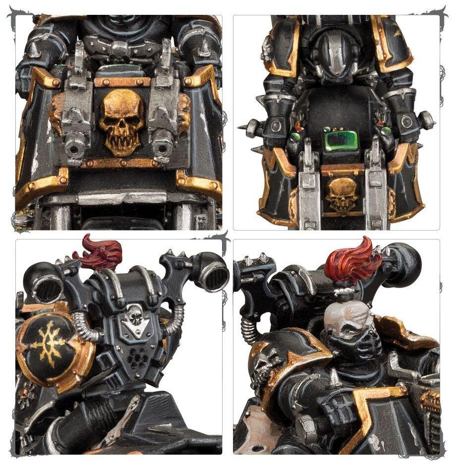 Chaos Space Marine Bikers – plastic kit miniatures