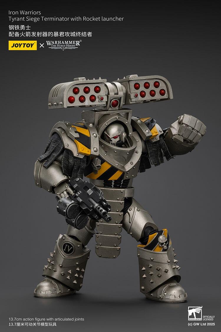 iron warriors siege unit warhammer figure