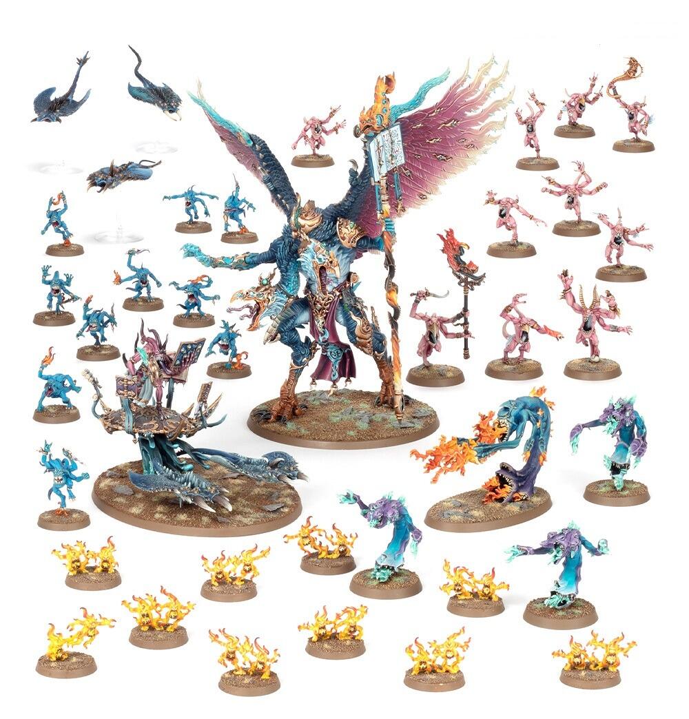 キャラクター WARHAMMER AOS WARPFLAME CAVALCADE Battleforce: Warpflame Cavalcade – Tzeentch Daemons Army Set