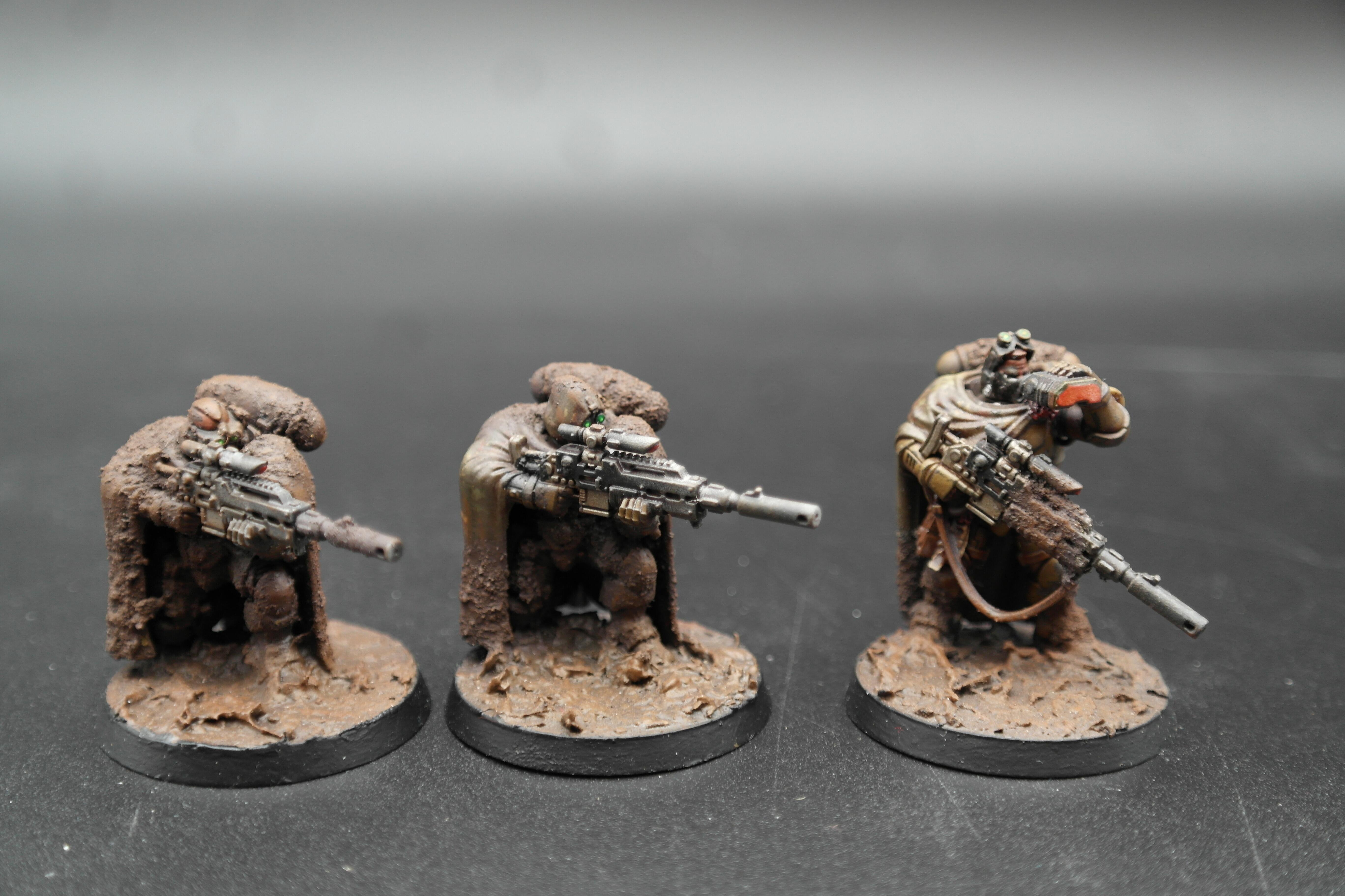 Pre-loved Eliminators Space Marines Warhammer 40k fully built front view