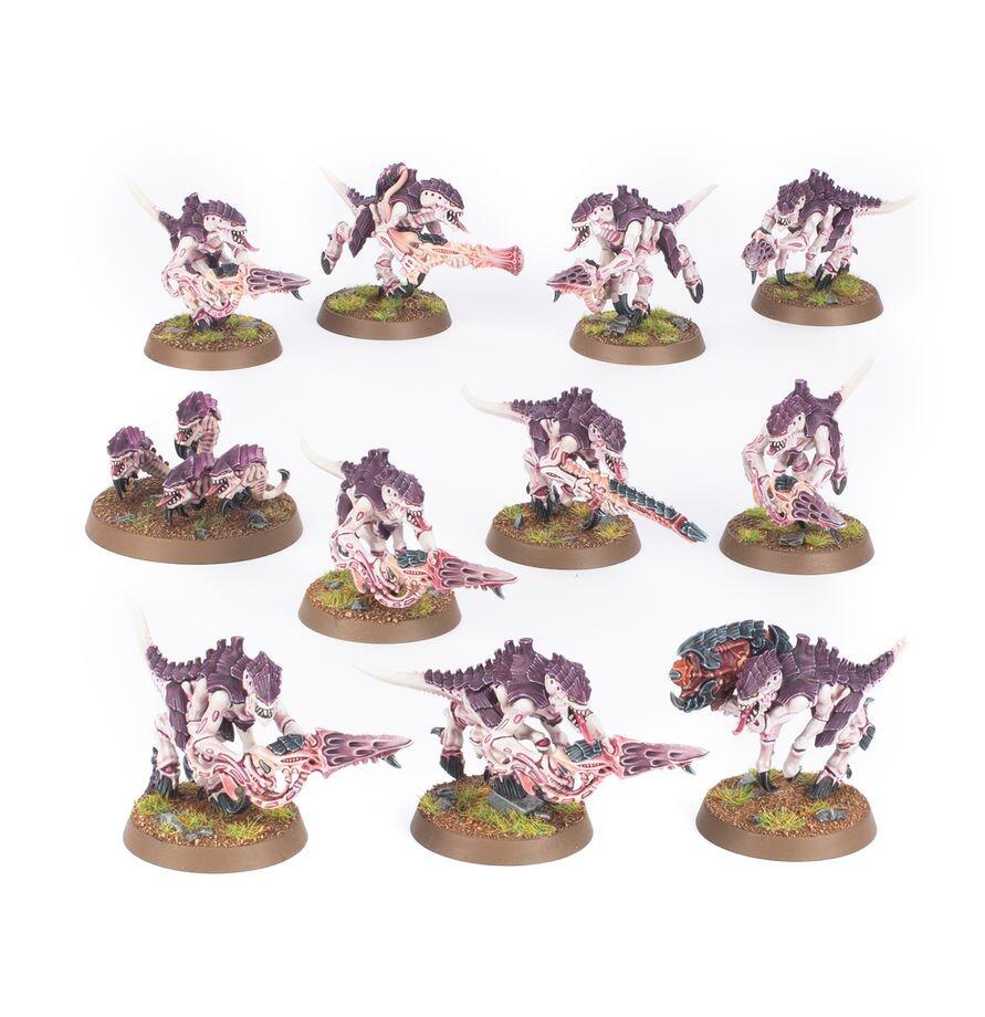 Complete and painted example of Termagants w/ Ripper Swarm
