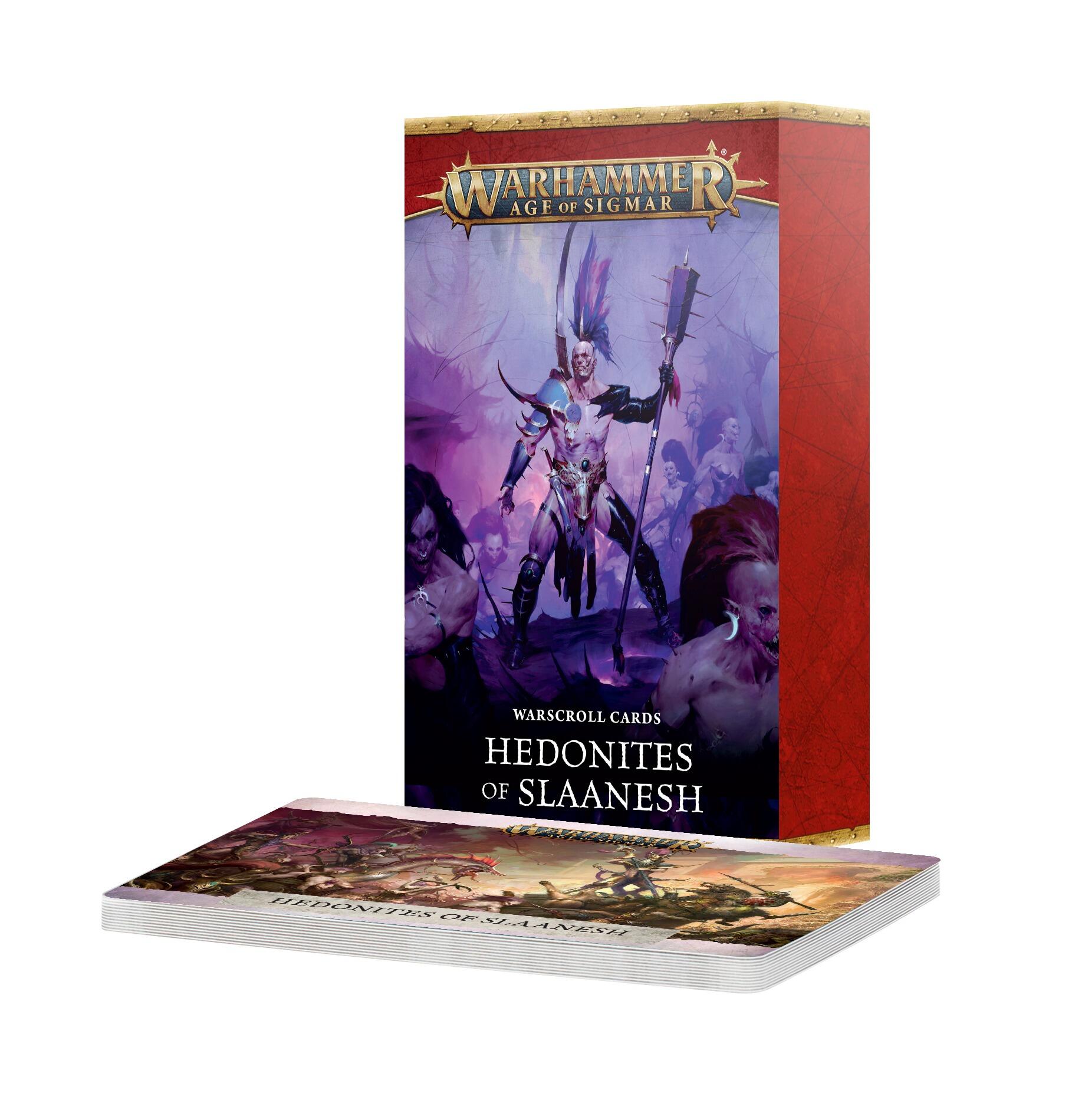 Hedonites of Slaanesh Warscroll Cards