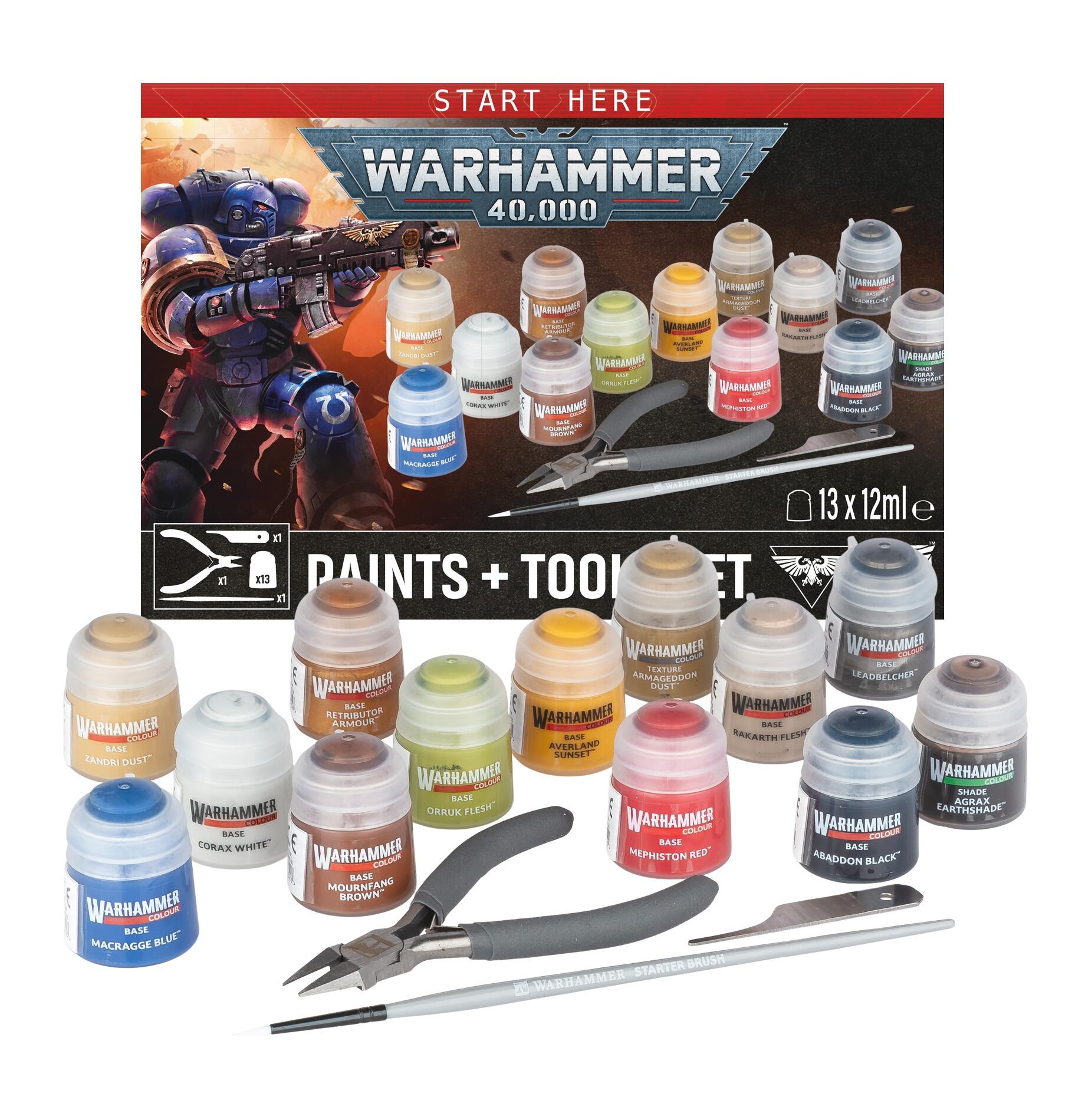 Warhammer Paints and Tools Set box front view