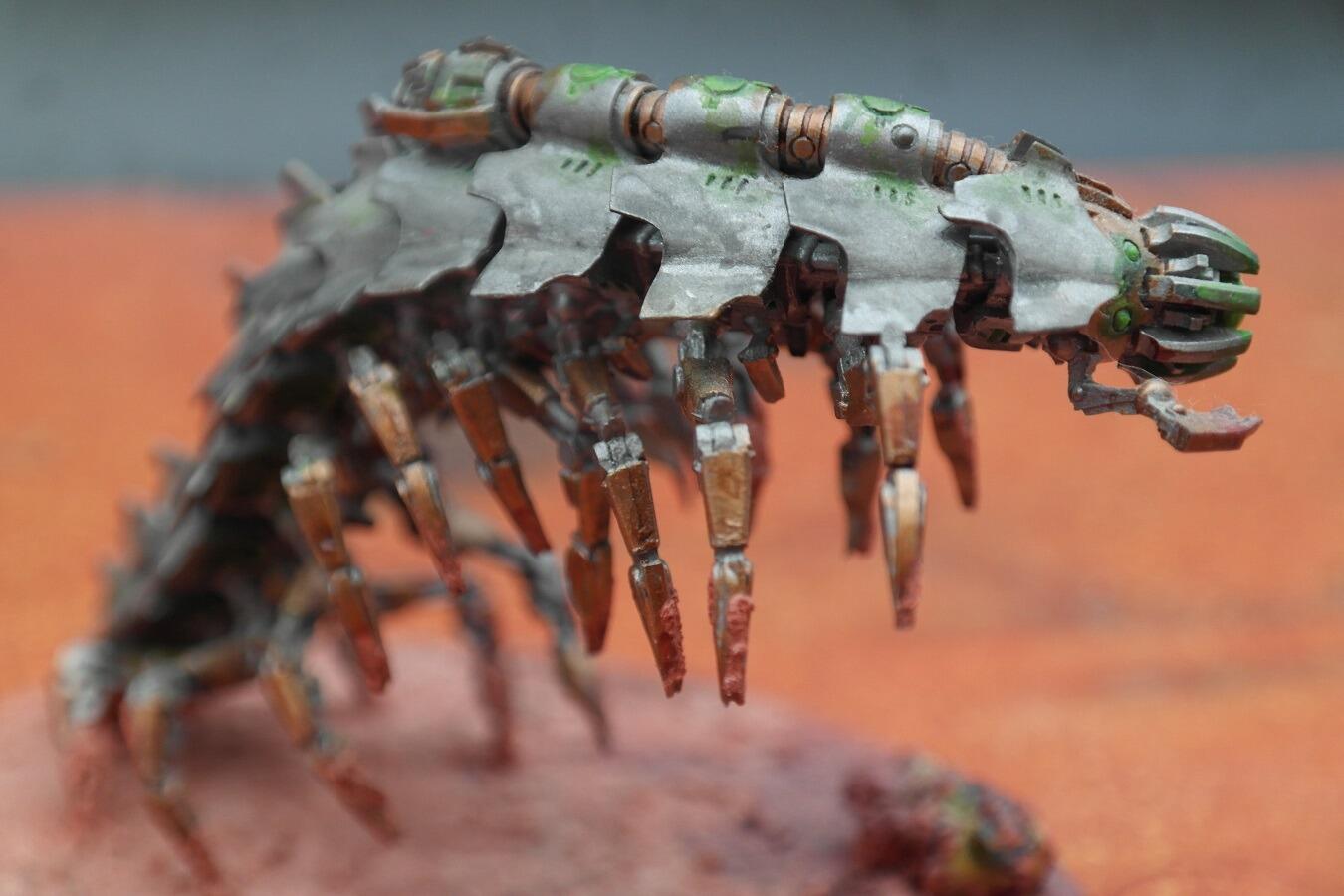 Pre-loved Necron Tomb Sentinel painted model