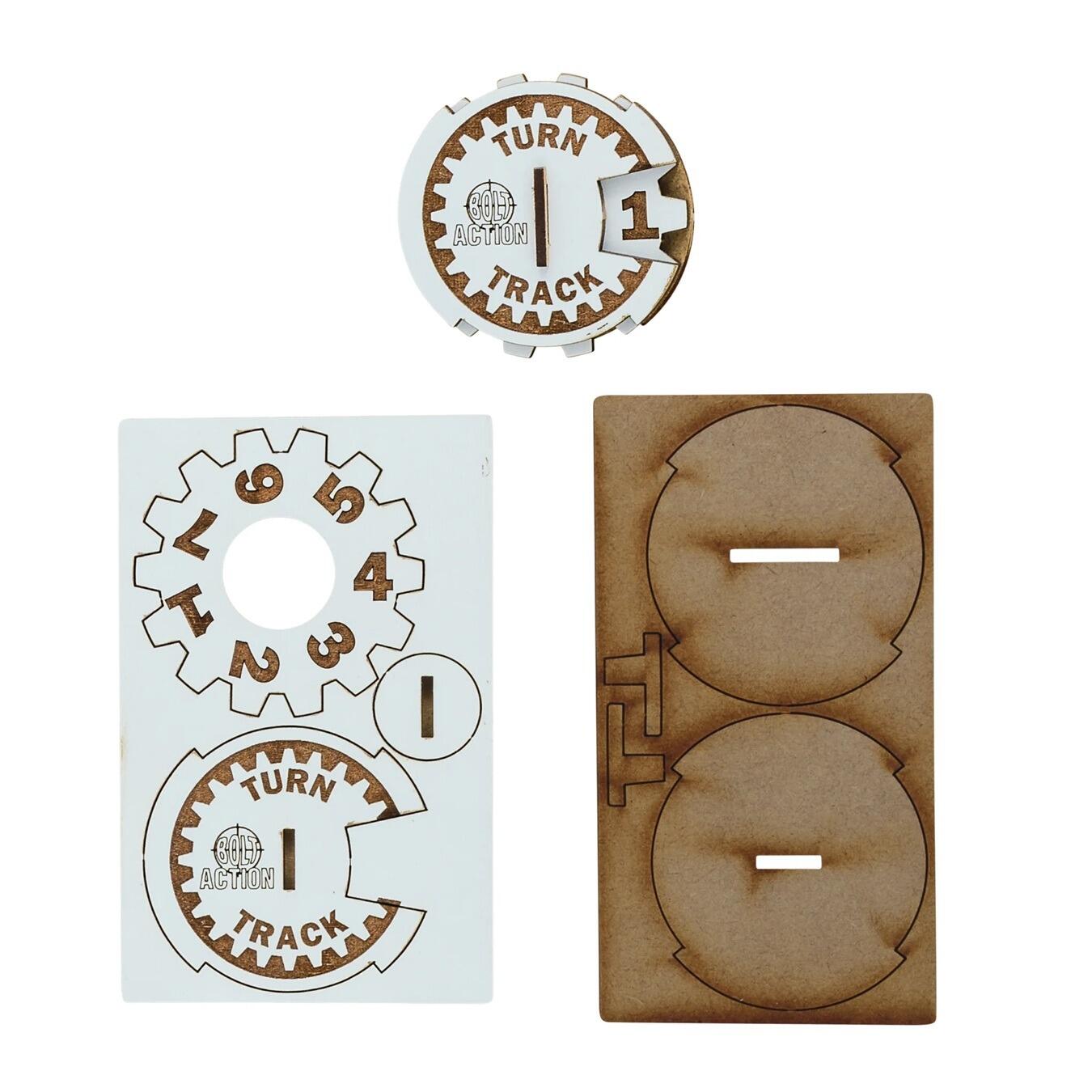 Bolt Action MDF Turn Marker – High-Precision Turn Tracking for Wargaming | Warmodels.co.uk
