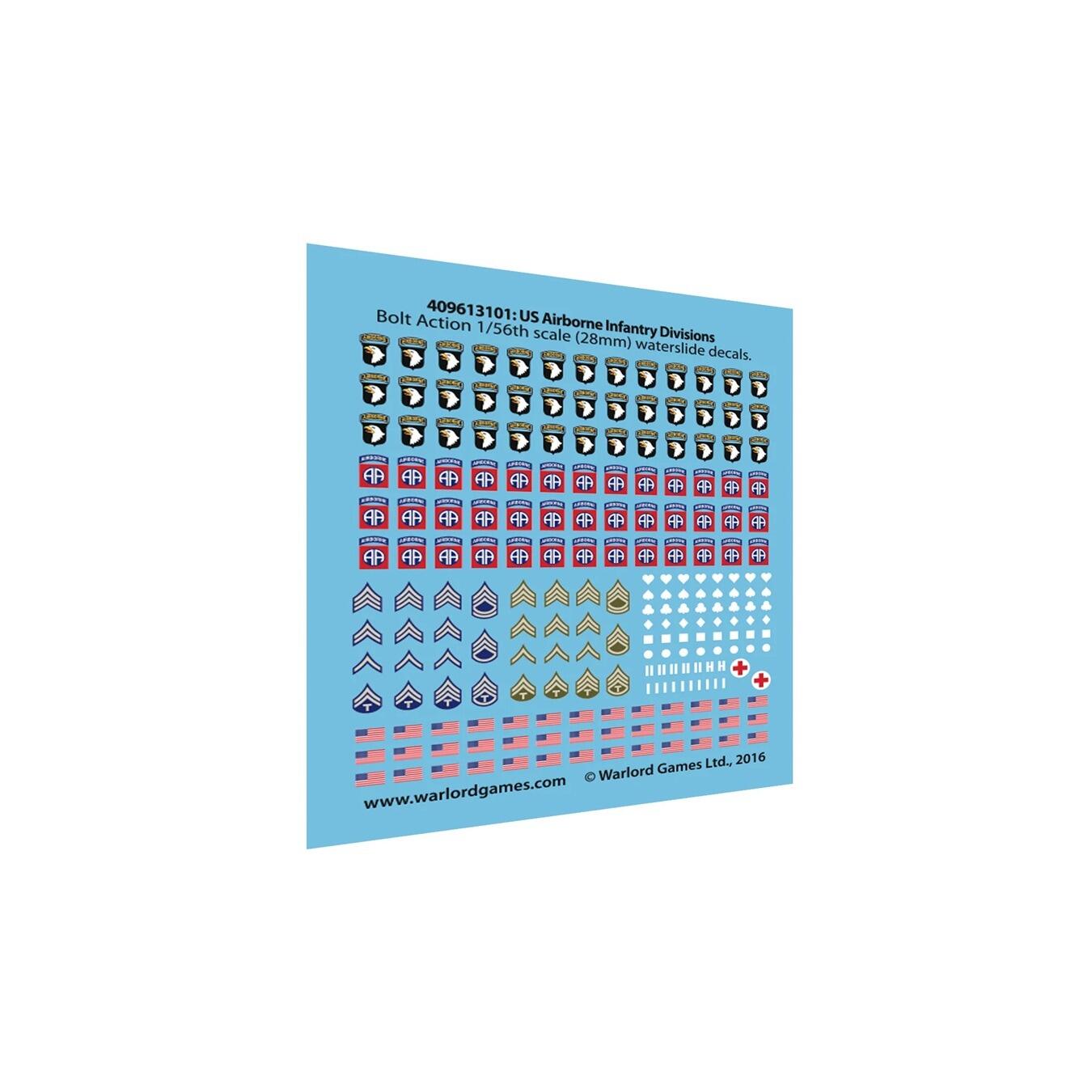 Warlord Games US Airborne decals and bases