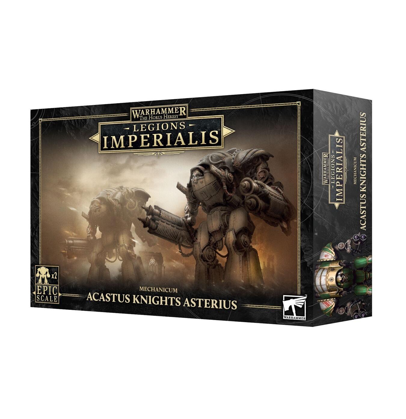 Acastus Knights Asterius posed for Legions Imperialis