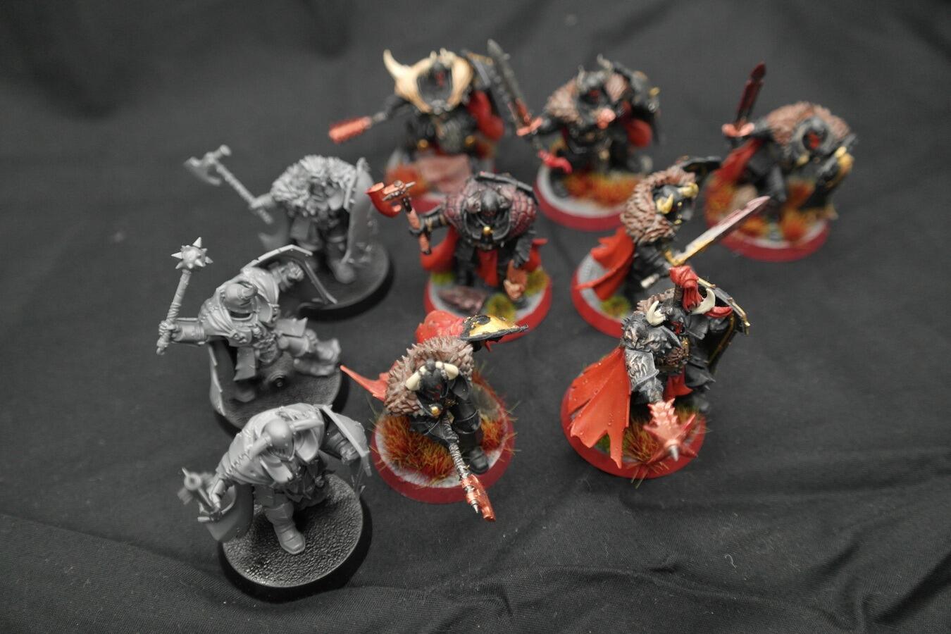 Painted Warhammer Chaos Warriors for sale