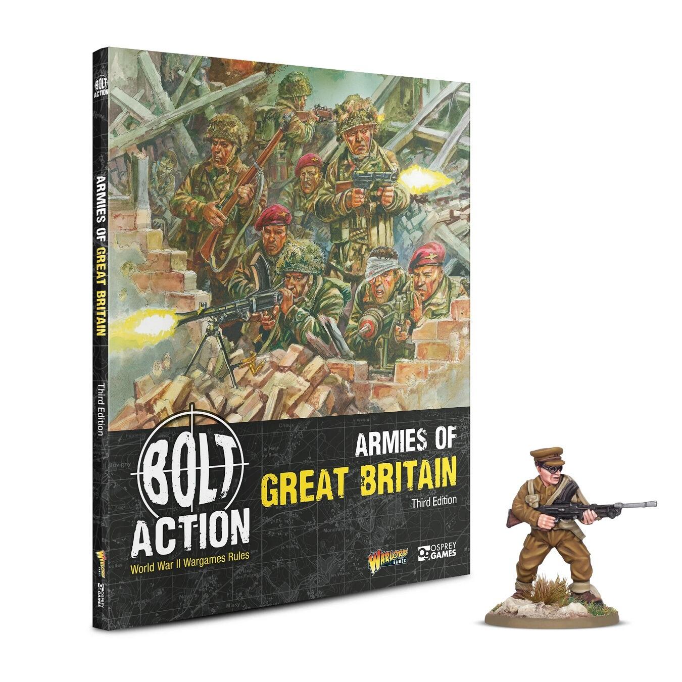 Armies of Great Britain Third Edition book with Capt. John Henry Cound Brunt VC MC miniature – Bolt Action