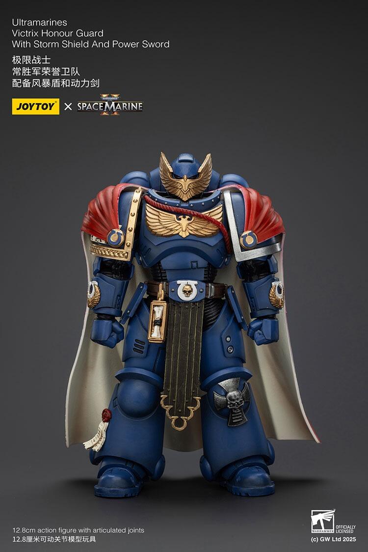 JOYTOY Warhammer 40k Ultramarines Victrix Honour Guard - Action Figure Con Scudo Tempesta E Spada Potere, Collezione JT01345 - 2
