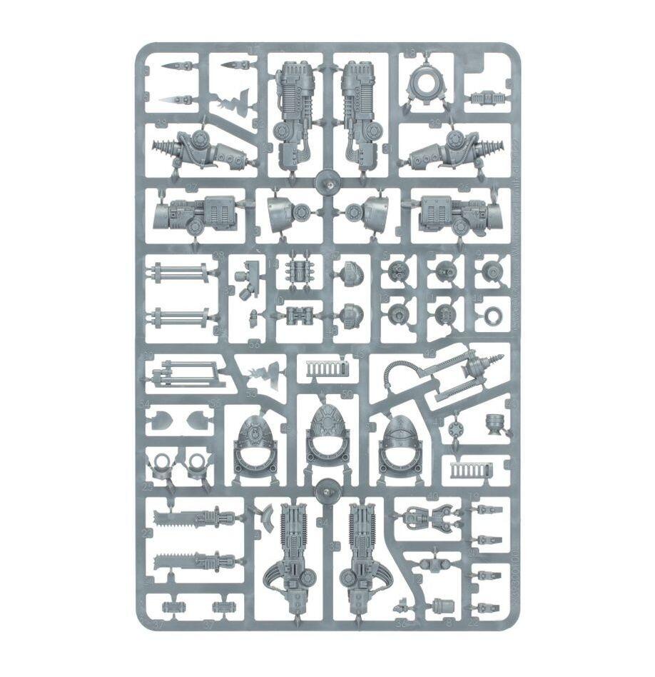 Sprues and components of the Contemptor kit 1