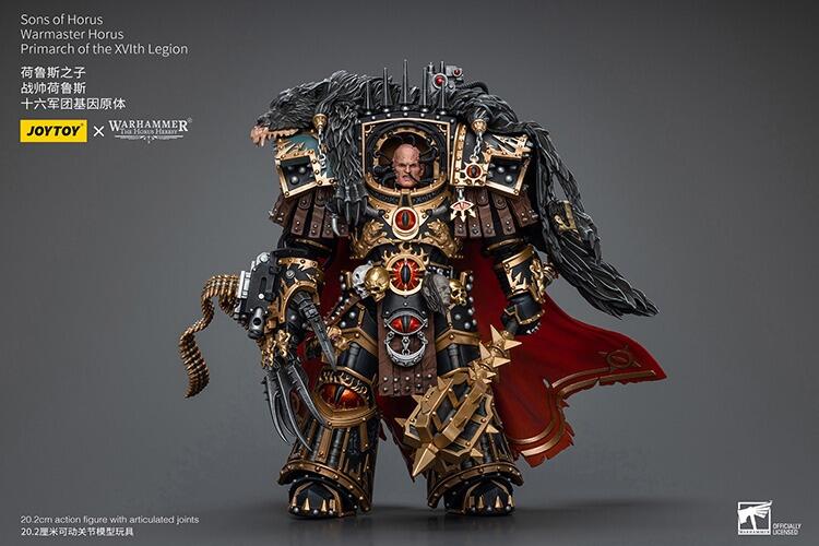 JOYTOY ウォーハンマー　WARMASTER HORUS ホルス　フィギュア JoyToy Warmaster Horus – Sons of Horus Primarch (1/18 Scale
