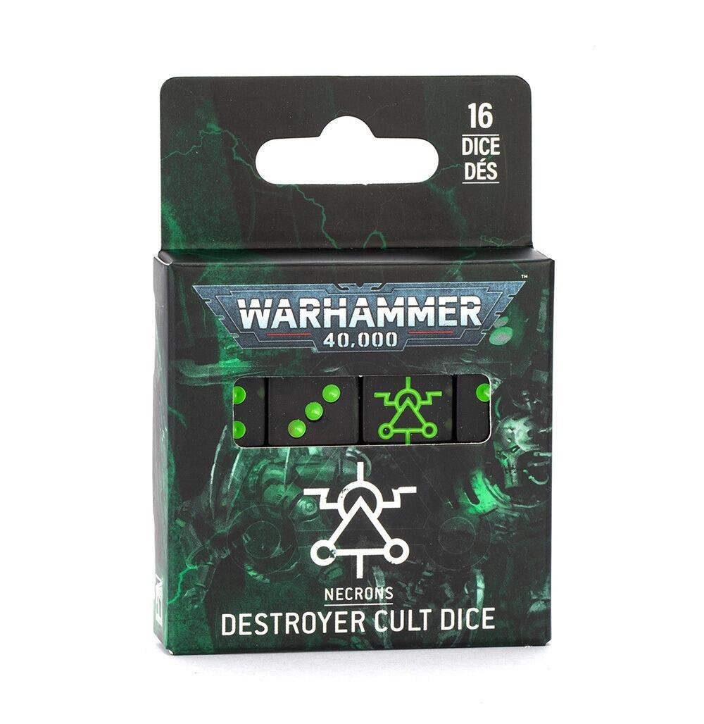 Destroyer Cult Dice Set – Necron Themed Dice | Warmodels.co.uk