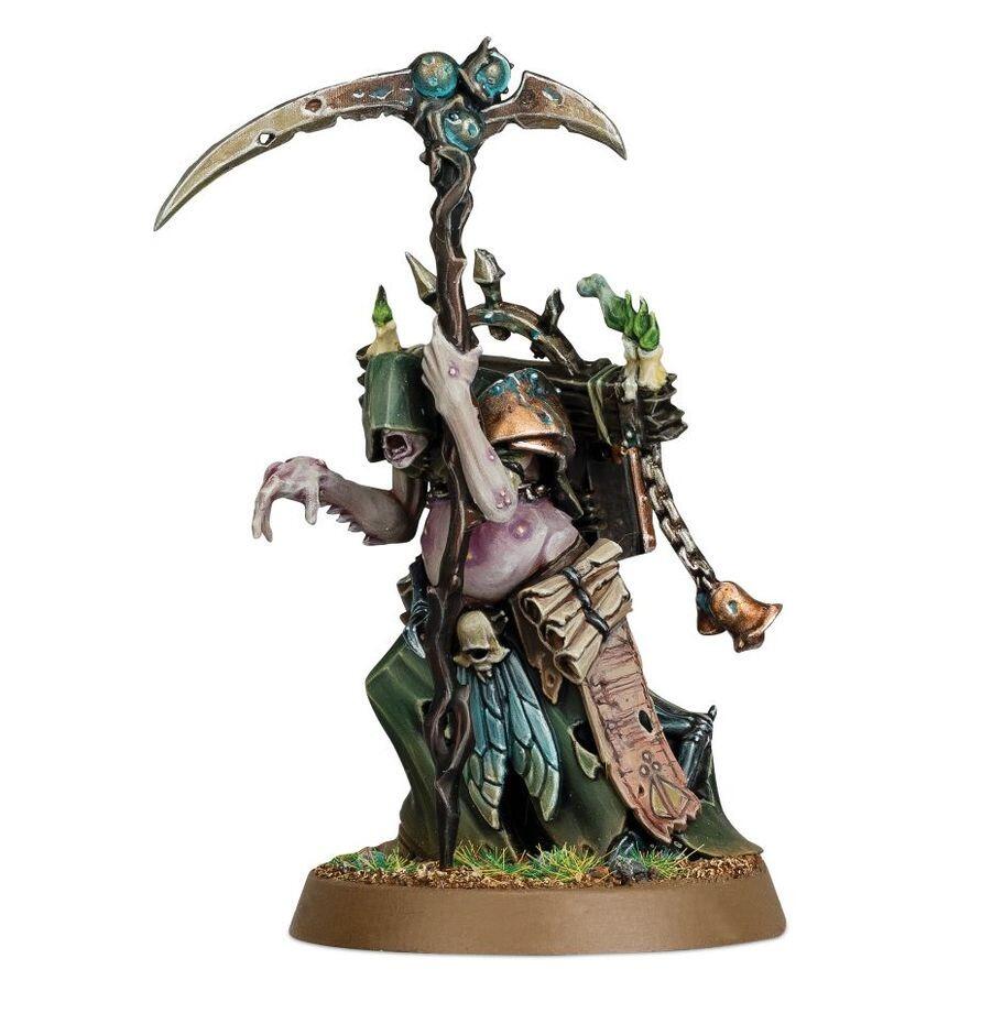 Rotbringer Sorcerer miniature assembled