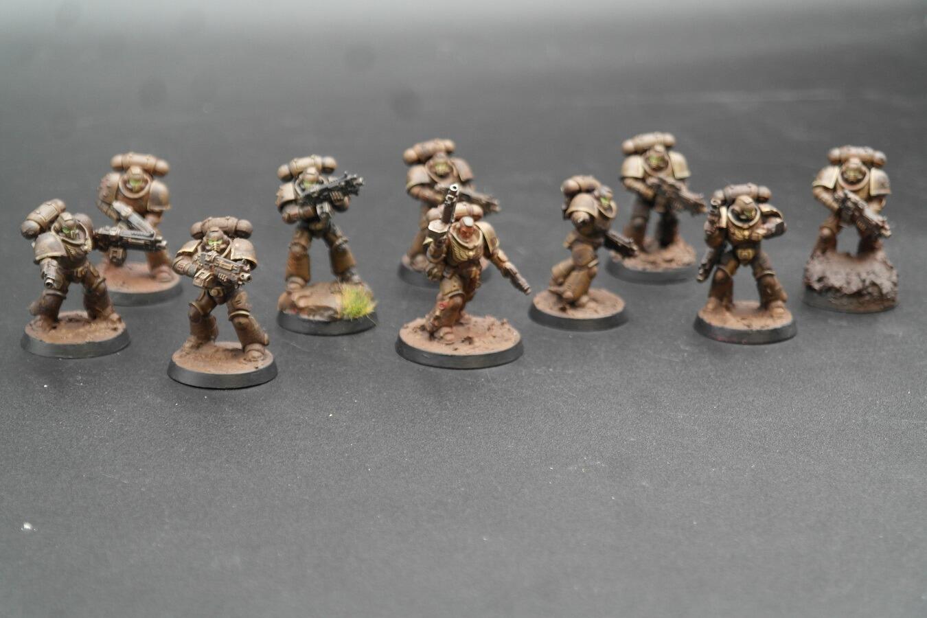Pre-loved Intercessor Squad 12 models Space Marines Warhammer 40k fully built front view