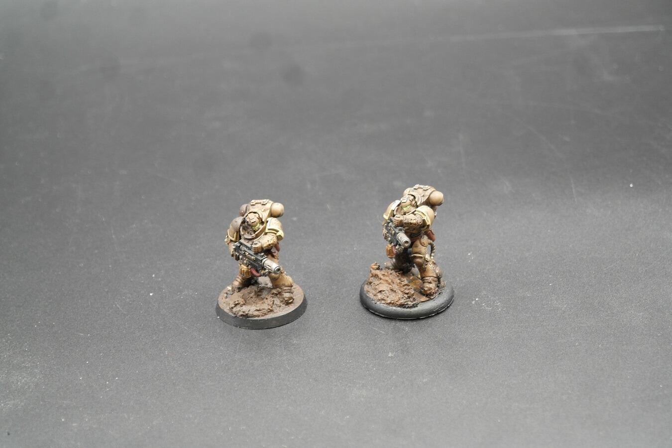 Pre-loved Primaris Eradicators 2 models Space Marines Warhammer 40k fully built front view