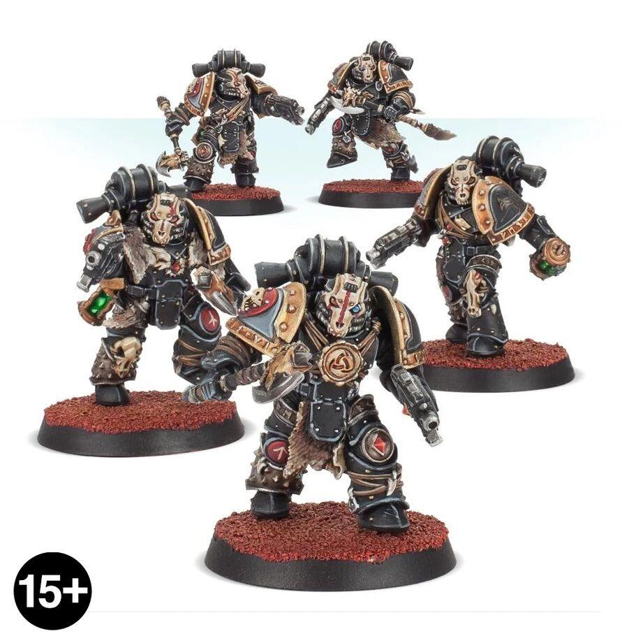 Deathsworn Pack miniatures assembled
