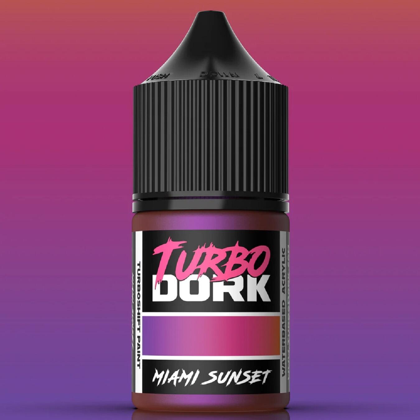 Turbo Dork Miami Sunset TurboShift paint bottle front view