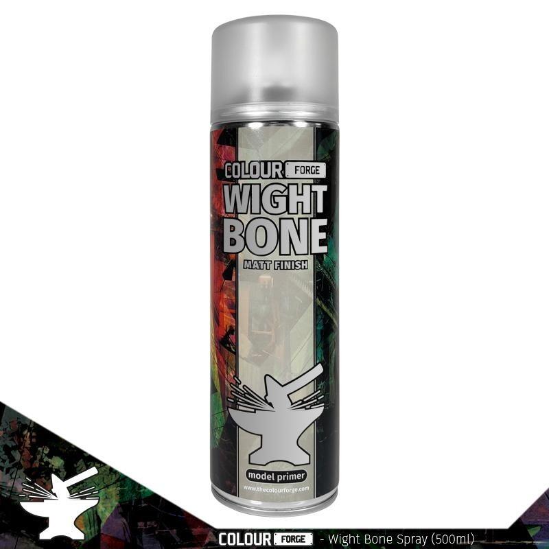 Colour Forge Wight Bone Spray 500ml High Quality Primer for Miniatures and Models Available at Warmodels.co.uk